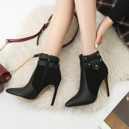 Buckle Strap Ankle Boots