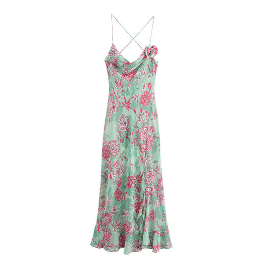 European Style Flower Dress