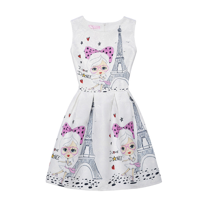 M Chic Boutique printed A-line dress with a vibrant floral pattern and a flattering silhouette, perfect for casual outings.