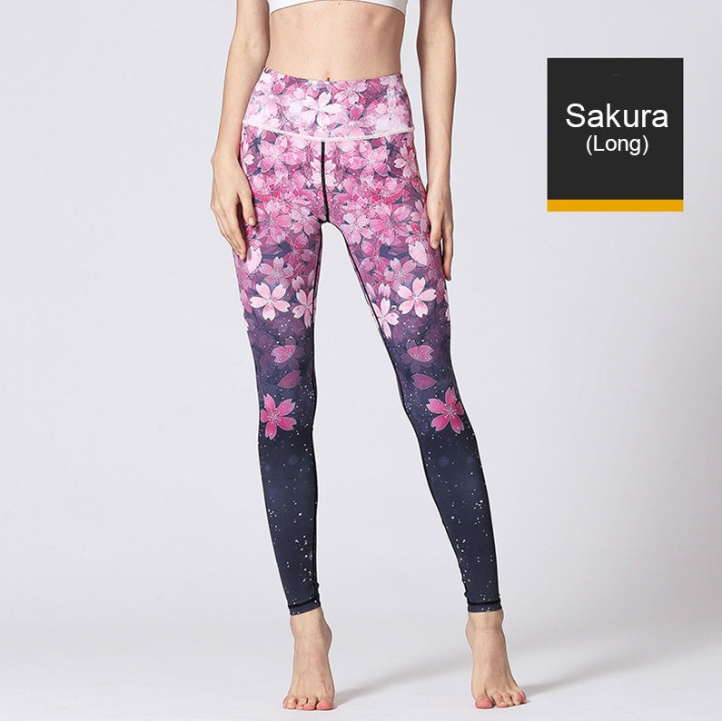 Printed yoga pants