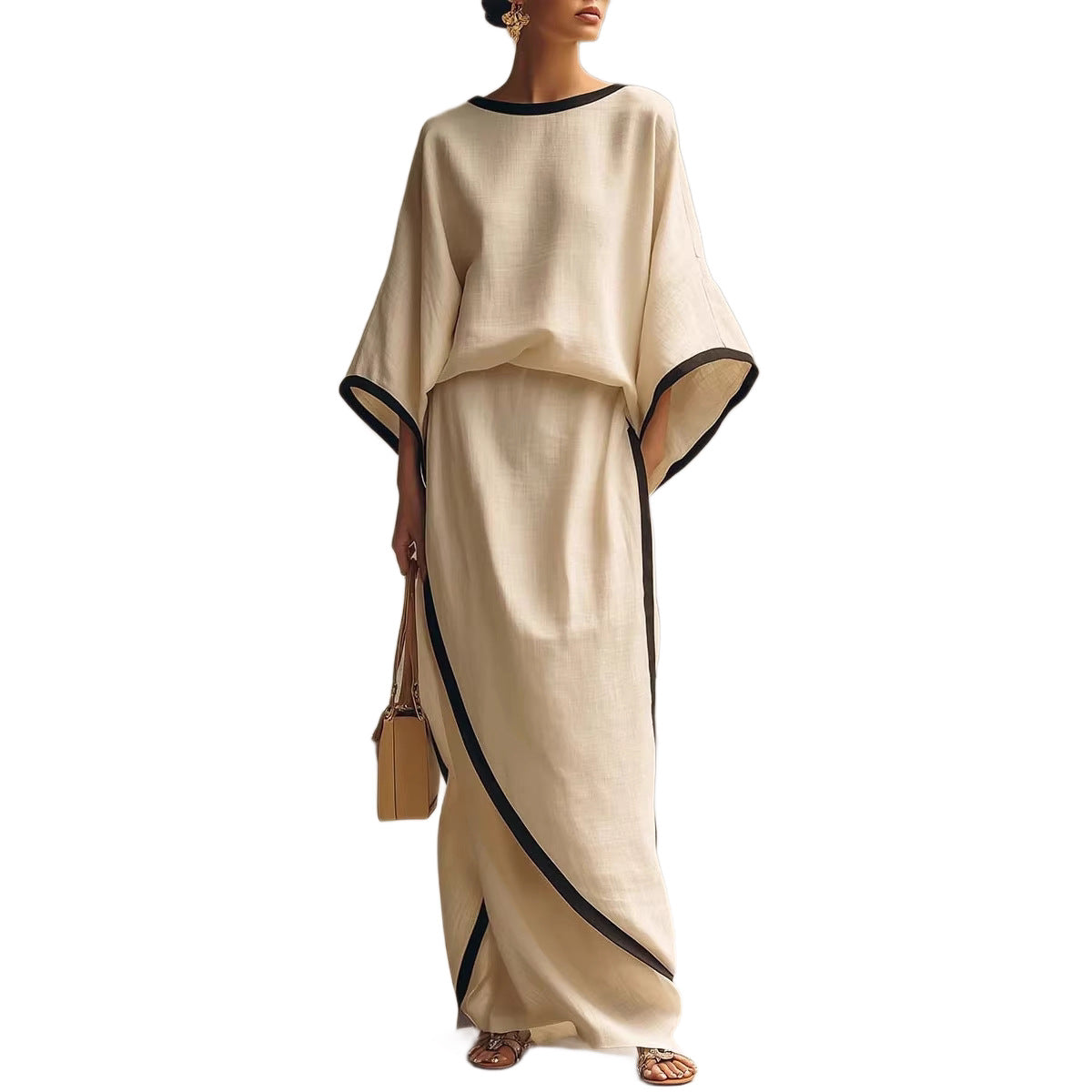 Loose-fitting Wide-leg Pants Two-piece Set