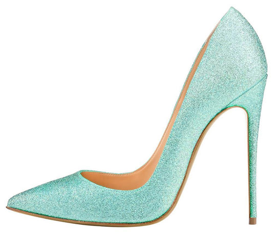Pointed Glitter high heels