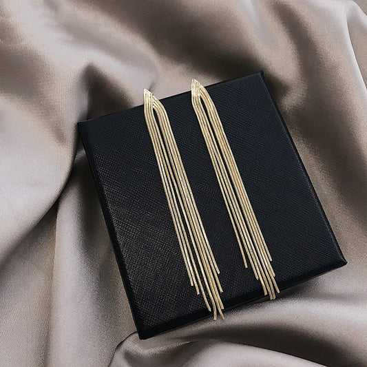 Long temperament earrings