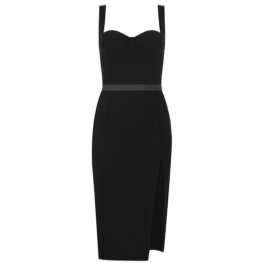 Summer Elegant Black Bandage Dress