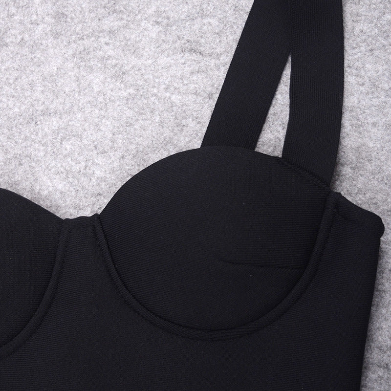 Summer Elegant Black Bandage Dress