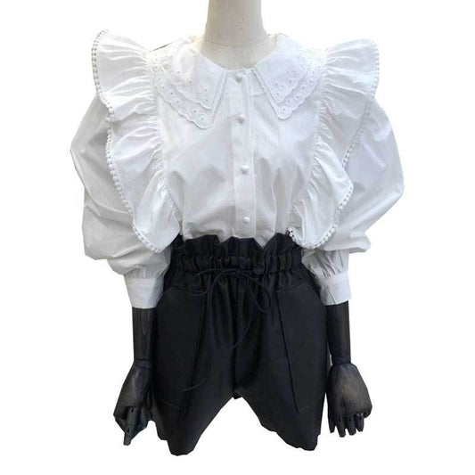 Lace Buttoned Shirt Women