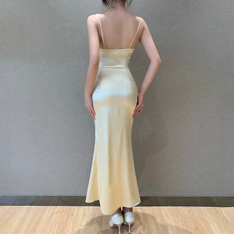 Slim Dress With Split