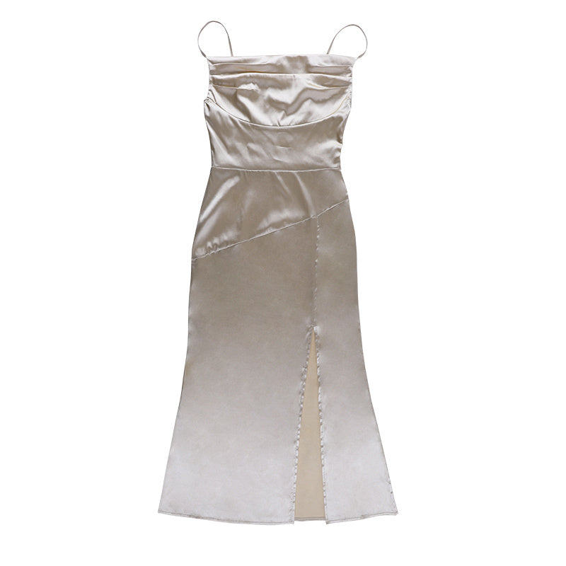 Slim Dress With Split