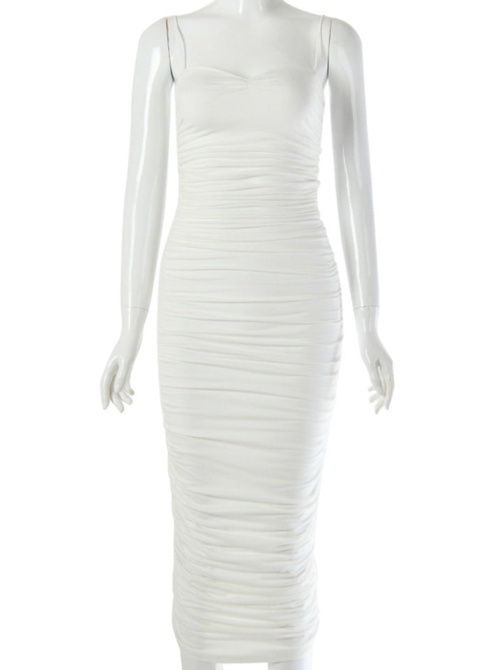 Low Neck Midi Dress