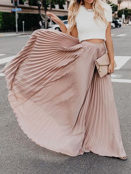 Solid Casual skirt
