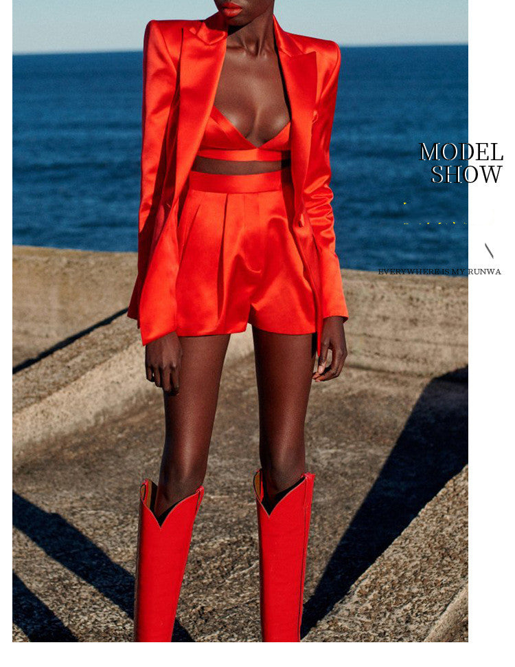 Lapel Three-piece Suit