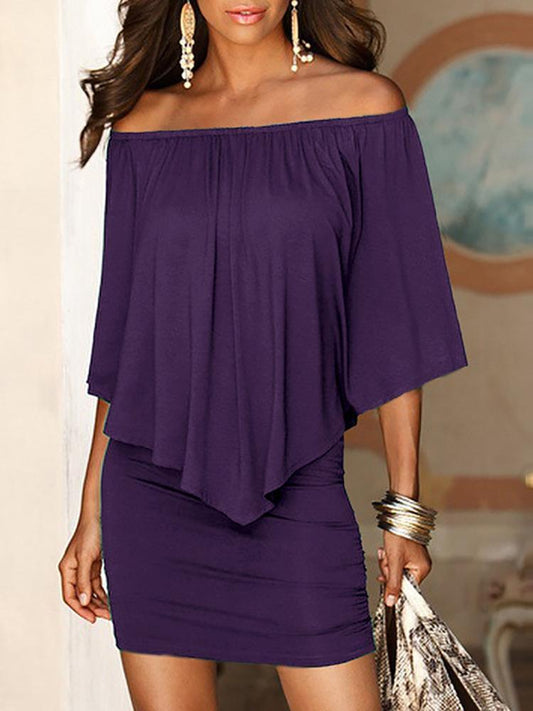 Mini Off Shoulder Sexy Dress