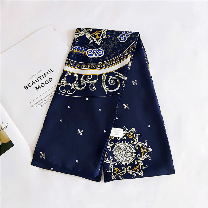 Silk Scarf Long Double-sided