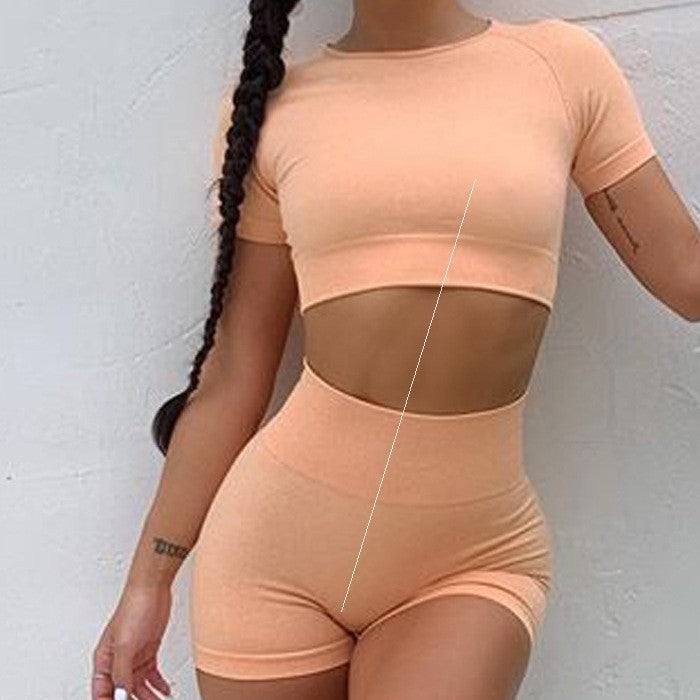 M Chic Boutique push-up fitness workout gym activewear suit, form-fitting sportswear for exercise and training.