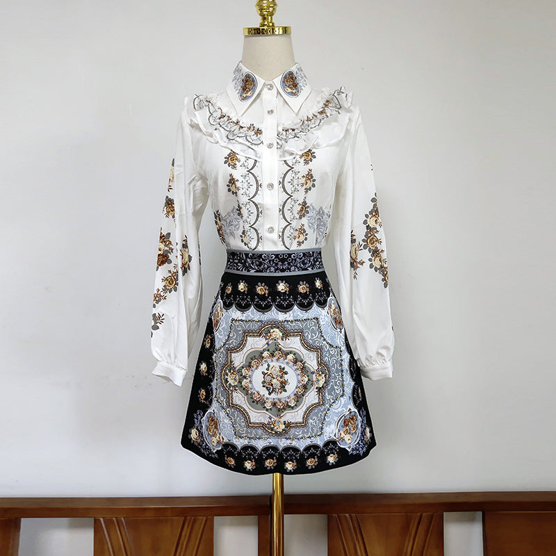 Royal Style two-piece suit set in elegant design, featuring tailored jacket and matching trousers by M Chic Boutique.