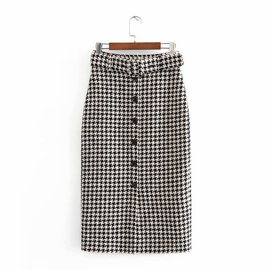 Long squared skirt