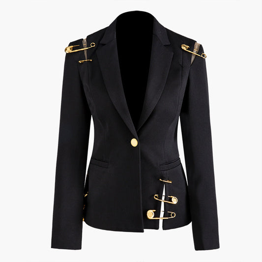 Hollowed-out pin coat