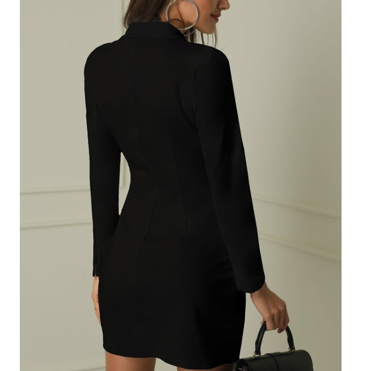 Double-breasted Plus Size Dress - M Chic Boutique