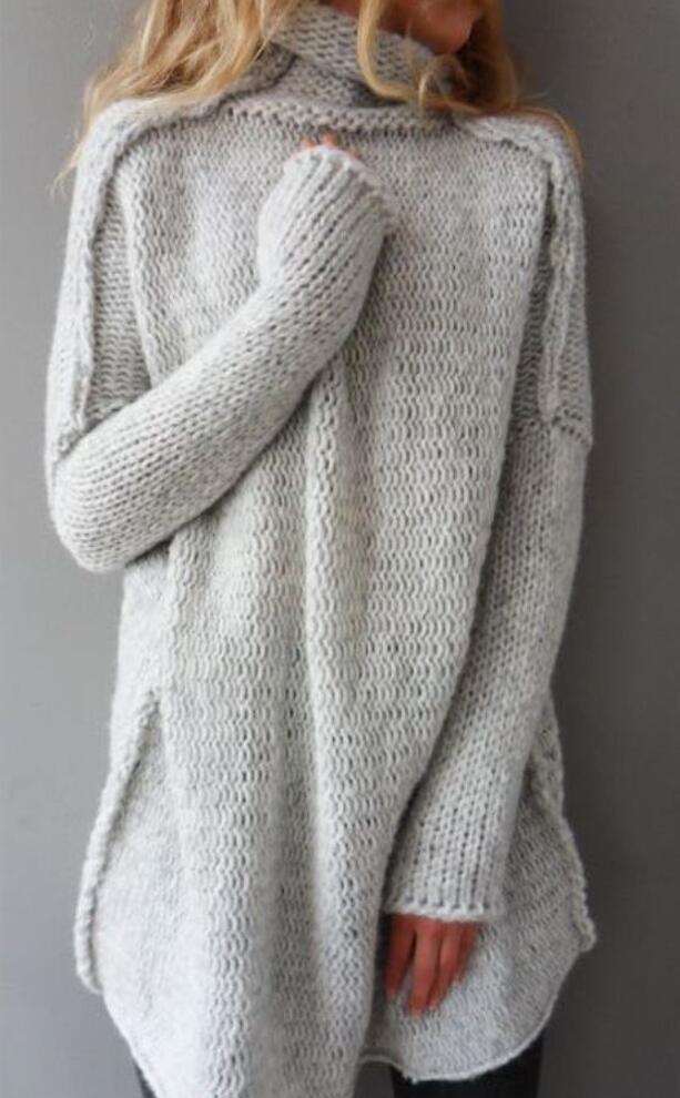 Three-needle Craft Long-sleeved Sweater