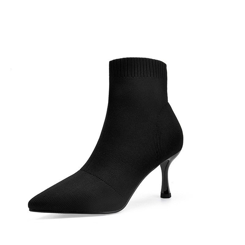Winter Socks Boots High Heel