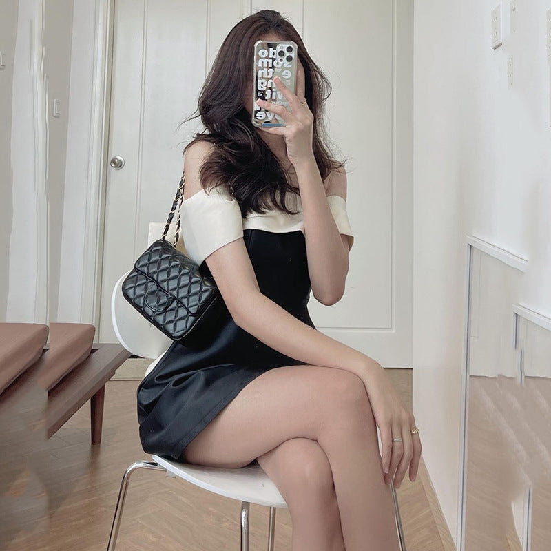 Personality French Style Bow Dress Women