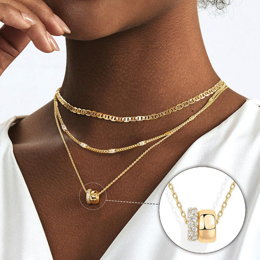Necklace Zircon-laid Necklace