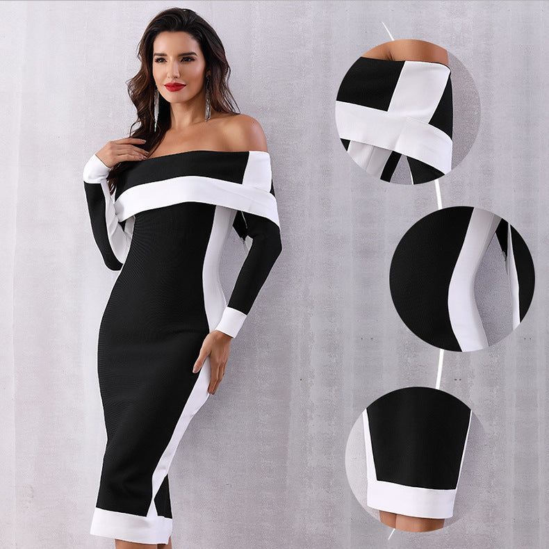 Temperament bandage dress