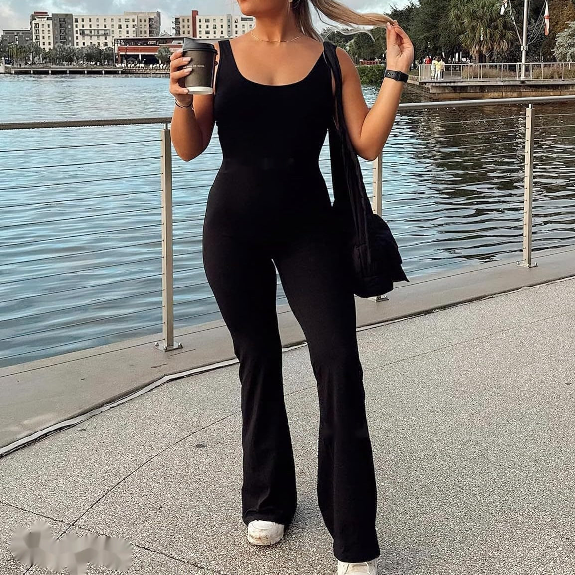 Workout Flare Jumpsuits