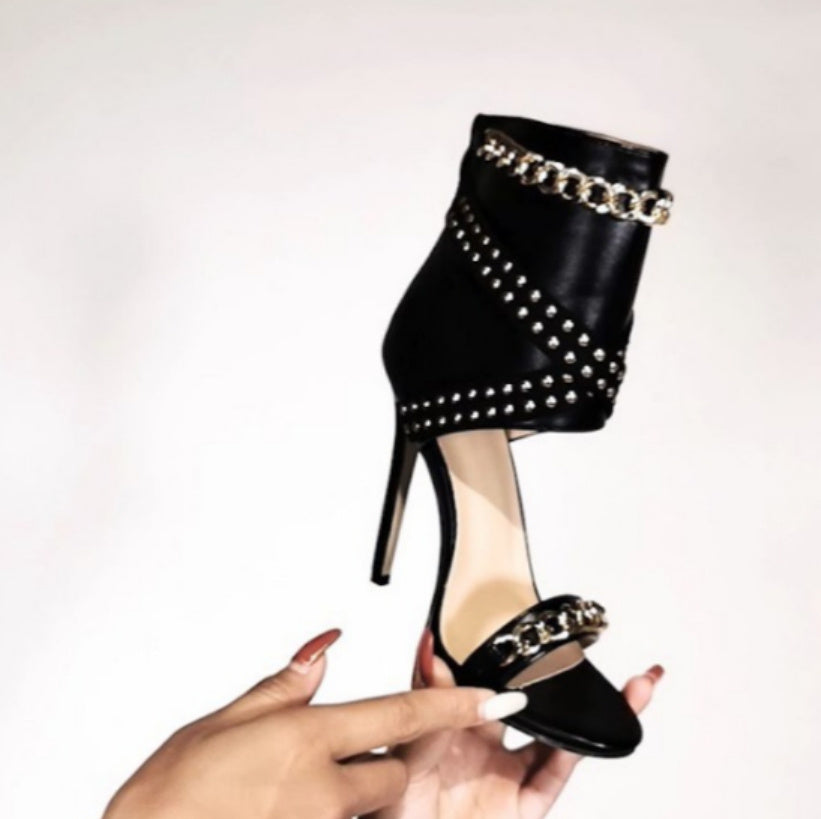 Open-toe High-heeled Sandals