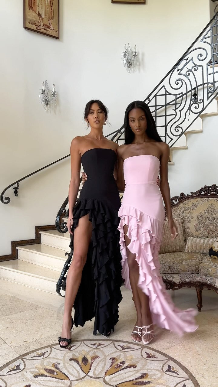 Split Stringy Dress