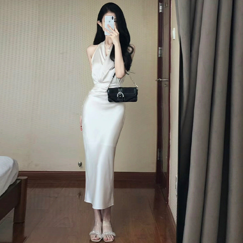 Satin Dress Women