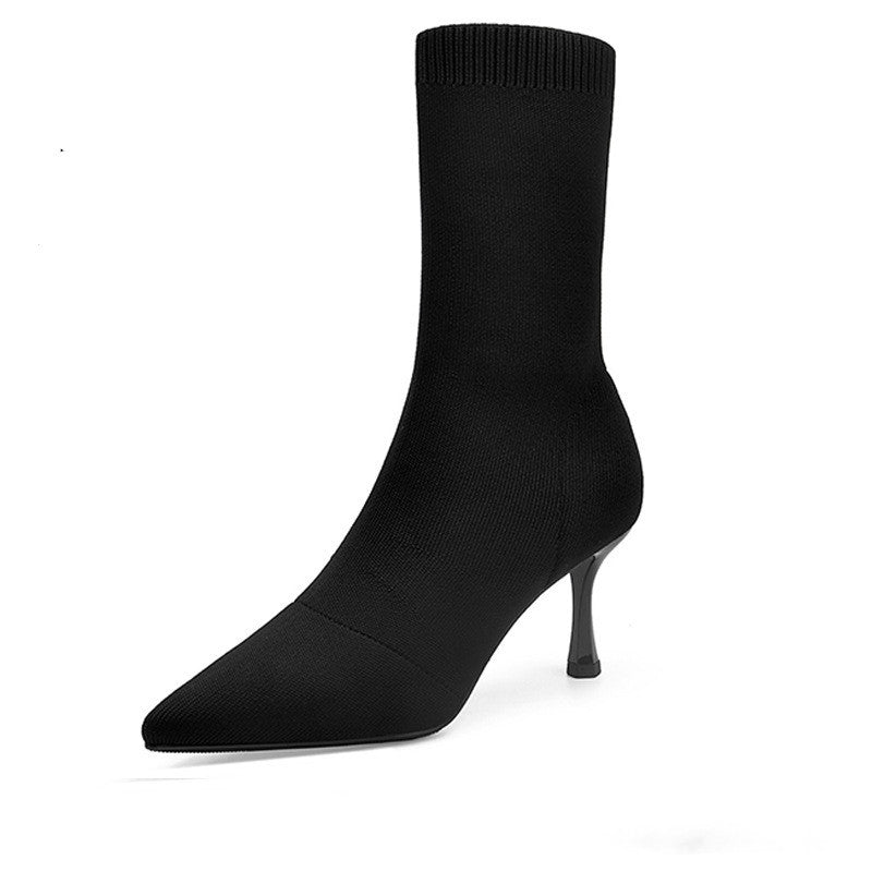 Winter Socks Boots High Heel