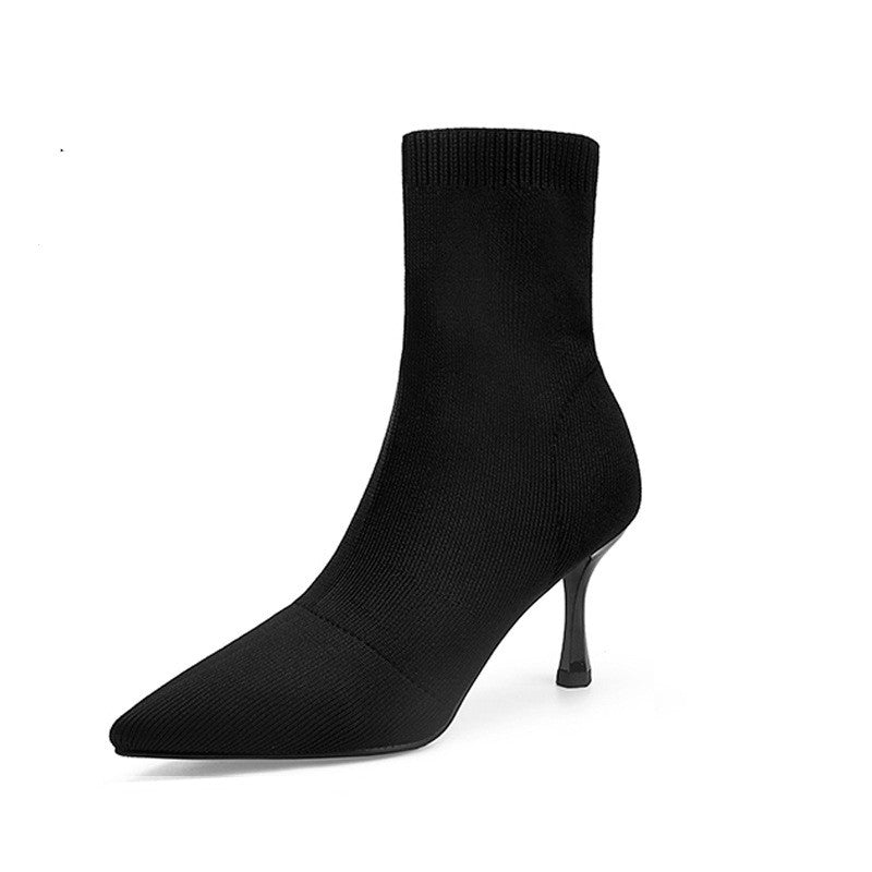 Winter Socks Boots High Heel