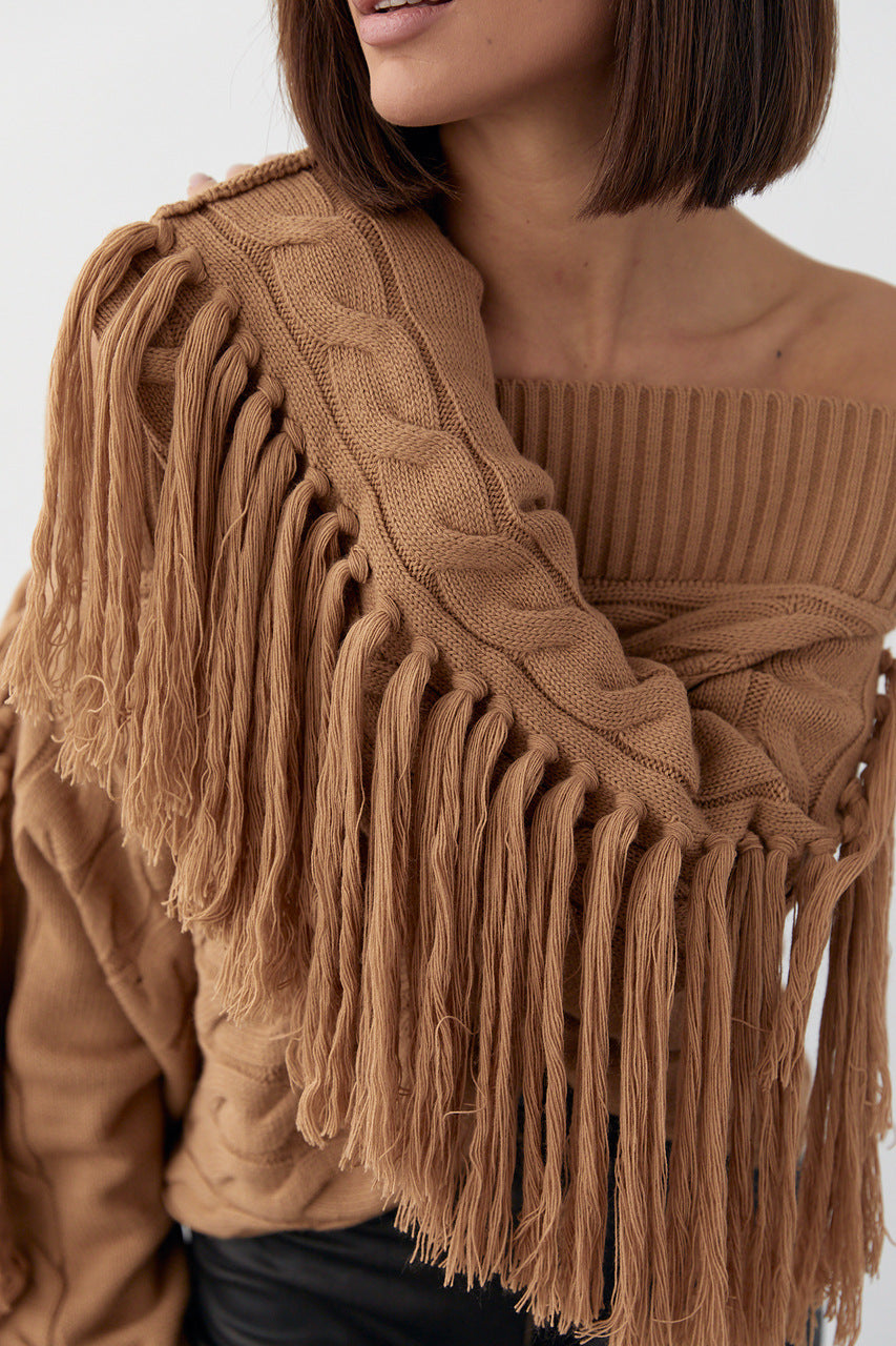 Pure Color Elegant Woolen Sweater