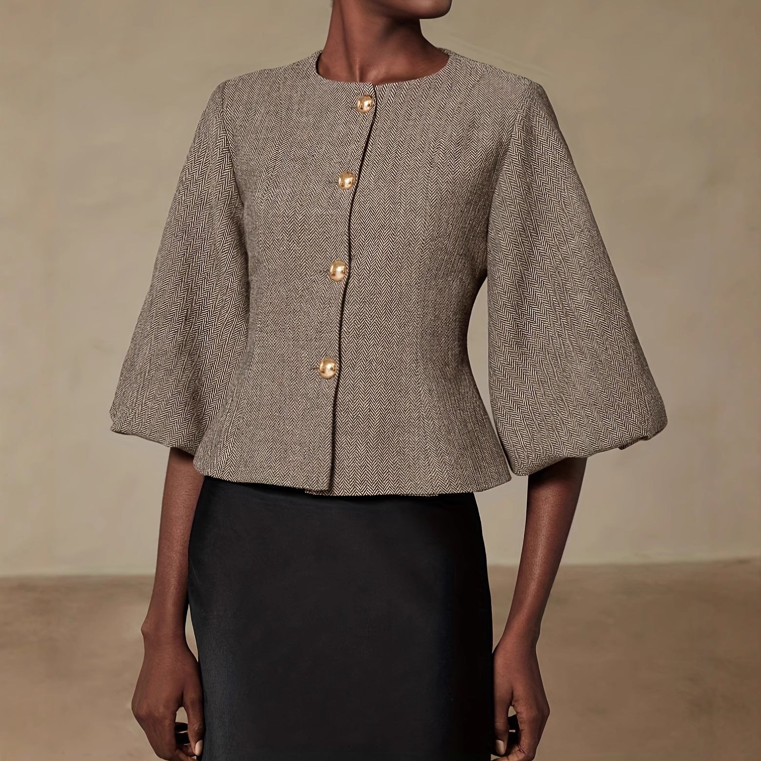 Blazer With Balloon Sleeves - M Chic Boutique