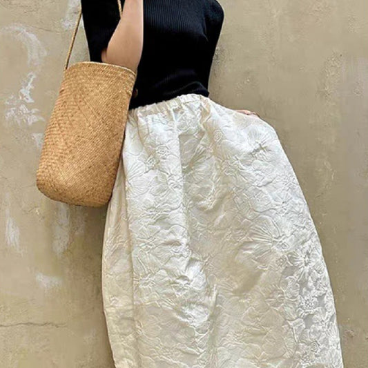 Relievo Jacquard Skirt