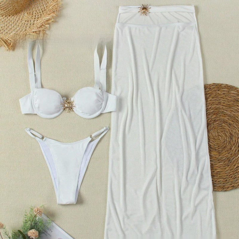 Three-piece Banded Bikini