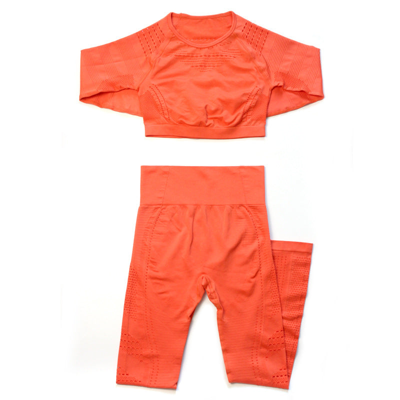 Seamless yoga gym suit by M Chic Boutique featuring a fitted activewear design for comfortable workout wear.