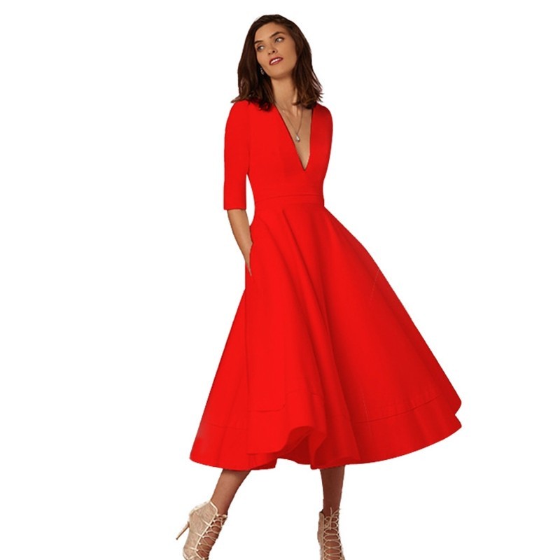 V-neck Dress