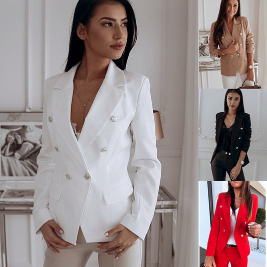 Metal button double breasted Blazer