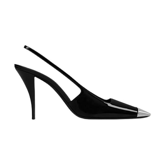 Metal Rear Empty Ankle-strap High Heels