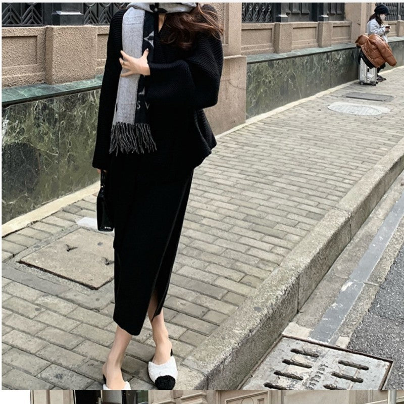 Tied Sweater Coat