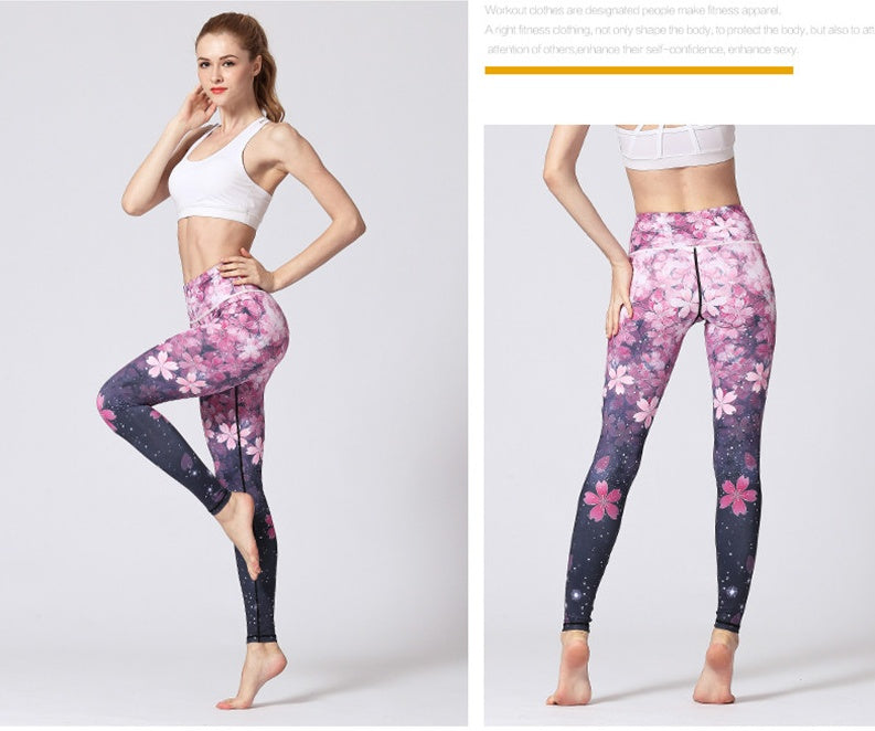 Printed yoga pants