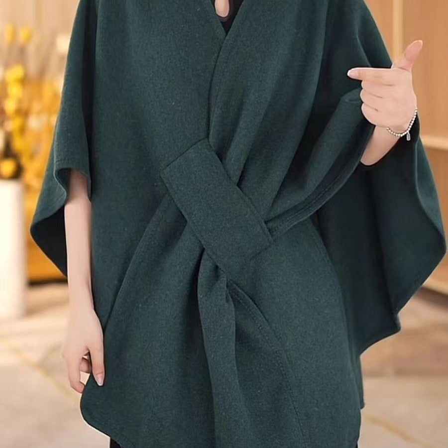 Fur Knitted Cardigan Cape And Shawl