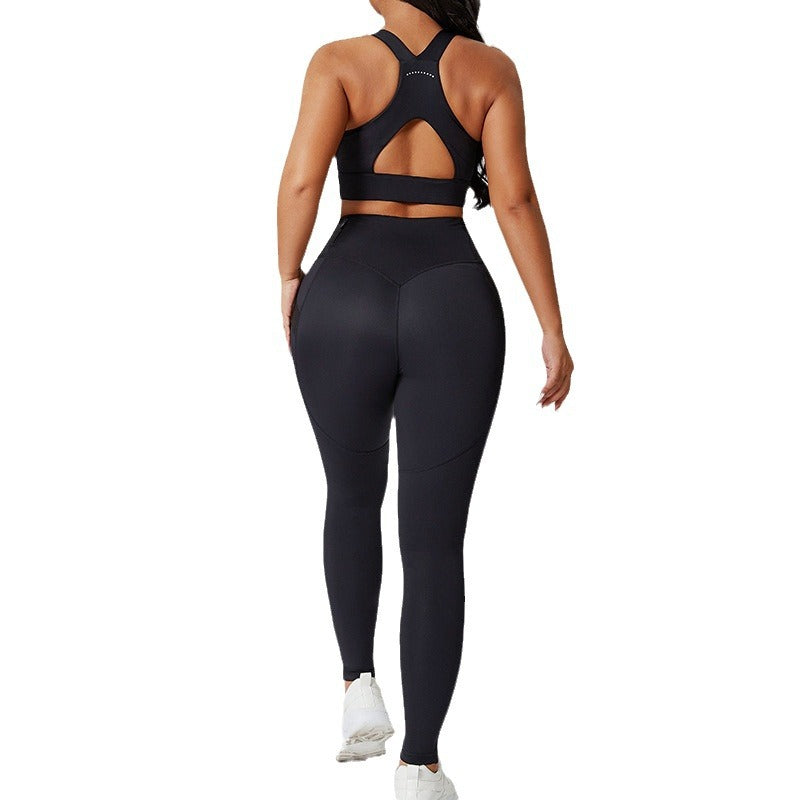 M Chic Boutique skinny gym exercise suit, fitted activewear for workouts, in sleek design and comfortable fabric.
