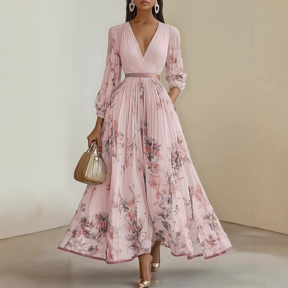 Elegant European Holiday Dress by M Chic Boutique, featuring stylish design and comfortable fit for festive occasions.