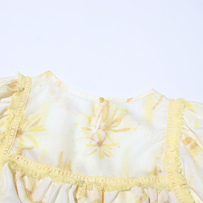 Ruffles Skirt Suit