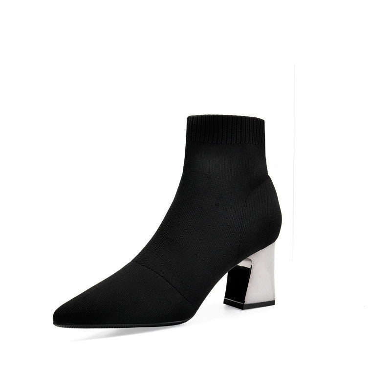 Winter Socks Boots High Heel