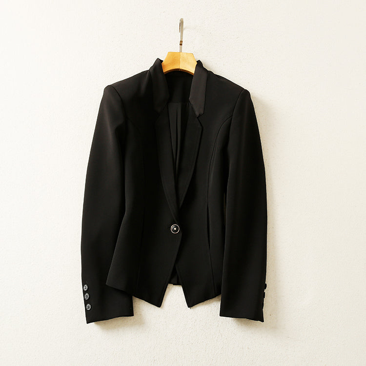 Two Piece Black & White Suit