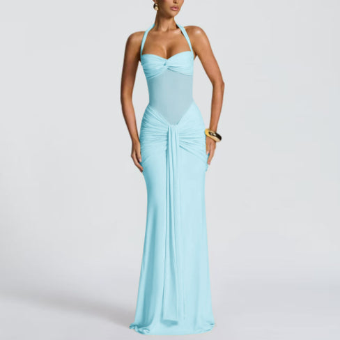 Slim-fit Ribbon Sheath Dress by M Chic Boutique, featuring a sleek design and elegant details, perfect for stylish occasions.